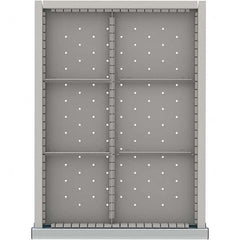 LISTA - 6-Compartment Drawer Divider Layout for 3.15" High Drawers - Exact Tool & Supply