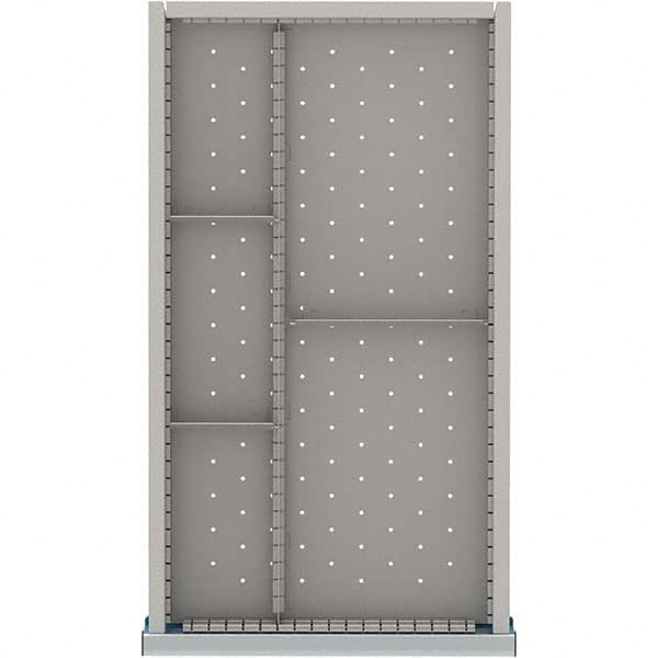 LISTA - 5-Compartment Drawer Divider Layout for 3.15" High Drawers - Exact Tool & Supply
