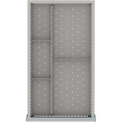 LISTA - 5-Compartment Drawer Divider Layout for 3.15" High Drawers - Exact Tool & Supply