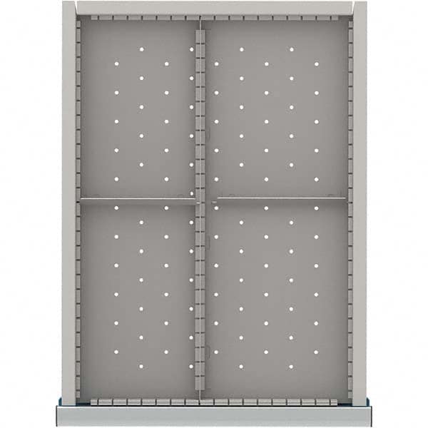LISTA - 4-Compartment Drawer Divider Layout for 3.15" High Drawers - Exact Tool & Supply