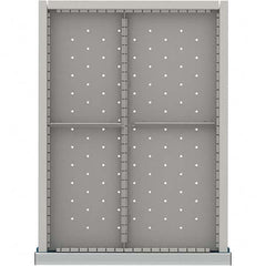 LISTA - 4-Compartment Drawer Divider Layout for 3.15" High Drawers - Exact Tool & Supply