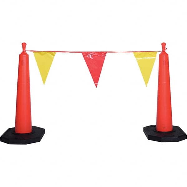 VizCon - Pennants Color: Multicolored Overall Length (Feet): 105.00 - Exact Tool & Supply