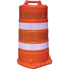 VizCon - Traffic Barrels, Delineators & Posts Type: Channelizer Drum Material: Plastic - Exact Tool & Supply