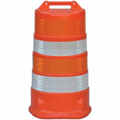 VizCon - Traffic Barrels, Delineators & Posts Type: Channelizer Drum Material: Plastic - Exact Tool & Supply