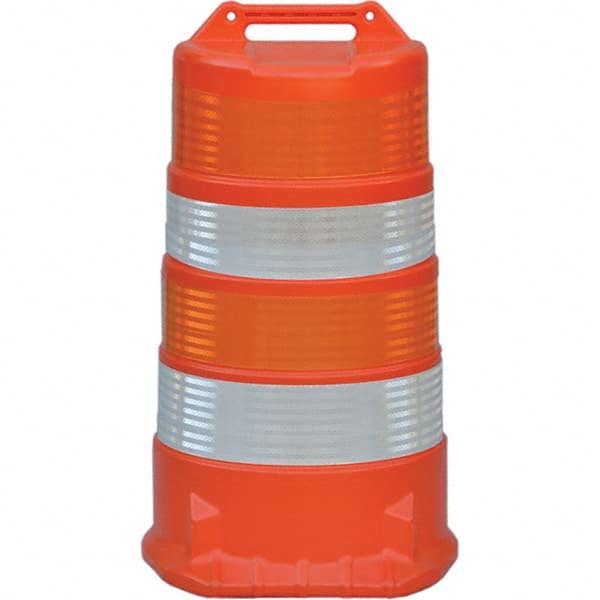 VizCon - Traffic Barrels, Delineators & Posts Type: Channelizer Drum Material: Plastic - Exact Tool & Supply