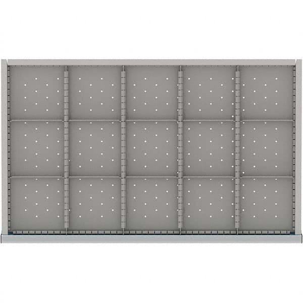 LISTA - 15-Compartment Drawer Divider Layout for 3.15" High Drawers - Exact Tool & Supply
