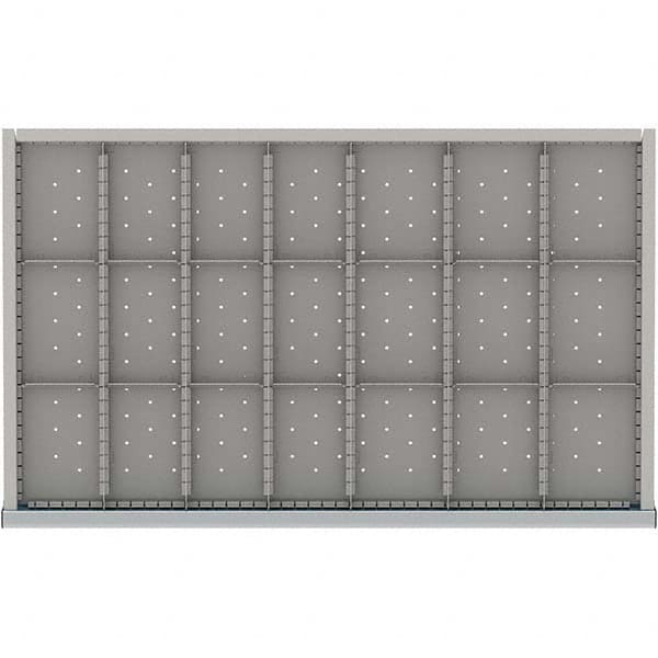 LISTA - 21-Compartment Drawer Divider Layout for 3.15" High Drawers - Exact Tool & Supply