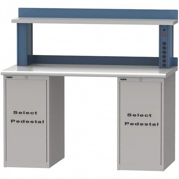 LISTA - Stationary Work Benches, Tables Type: Workstation Top Material: Plastic Laminate - Exact Tool & Supply