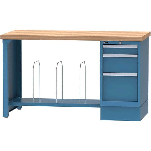 LISTA - Stationary Work Benches, Tables Type: Packaging Table Top Material: Butcher Block - Exact Tool & Supply