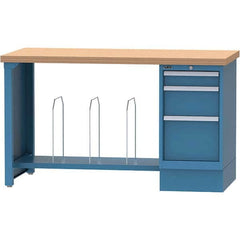 LISTA - Stationary Work Benches, Tables Type: Packaging Table Top Material: Butcher Block - Exact Tool & Supply