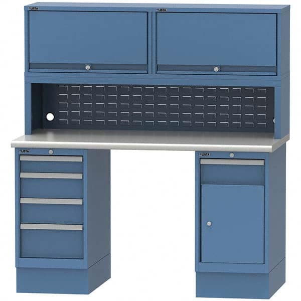LISTA - Stationary Work Benches, Tables Type: Workstation Top Material: Plastic Laminate - Exact Tool & Supply