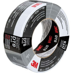 3M - 54.8m x 48mm x 8 mil Black Polyethylene Cloth Duct Tape - Exact Tool & Supply