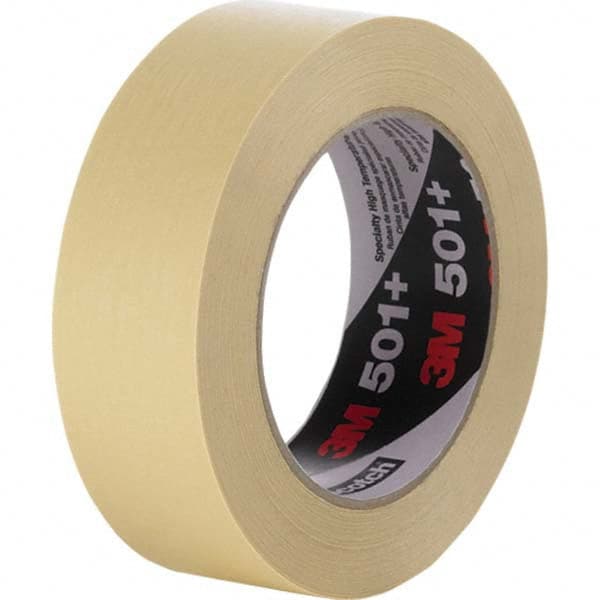 3M - 6mm Wide x 55 m x 7.3 mil Tan Crepe Paper Masking Tape - Exact Tool & Supply