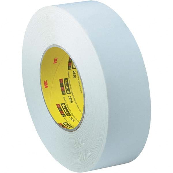 3M - 72mm Wide x 55 m x 9.8 mil White Crepe Paper Masking Tape - Exact Tool & Supply
