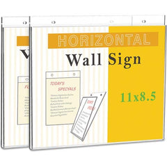 UNIVERSAL - Sign Holders & Frames Type: Wall Mount Sign Holder Sign Height Compatibility (Inch): 8-1/2 - Exact Tool & Supply