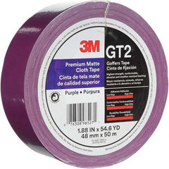 3M - 50m x 48mm x 11 mil Purple Cotton Cloth Gaffers Tape - Exact Tool & Supply