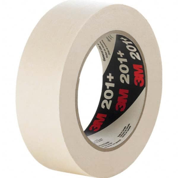 3M - 48mm Wide x 55 m x 4.4 mil Tan Crepe Paper Masking Tape - Exact Tool & Supply