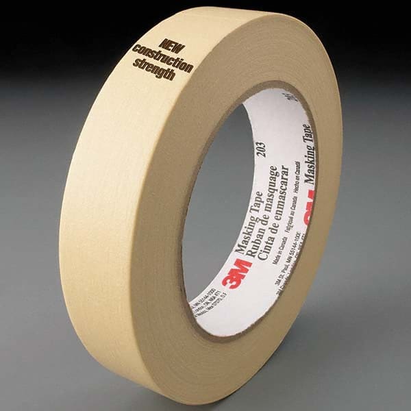 3M - 48mm Wide x 55 m x 4.7 mil Beige Crepe Paper Masking Tape - Exact Tool & Supply