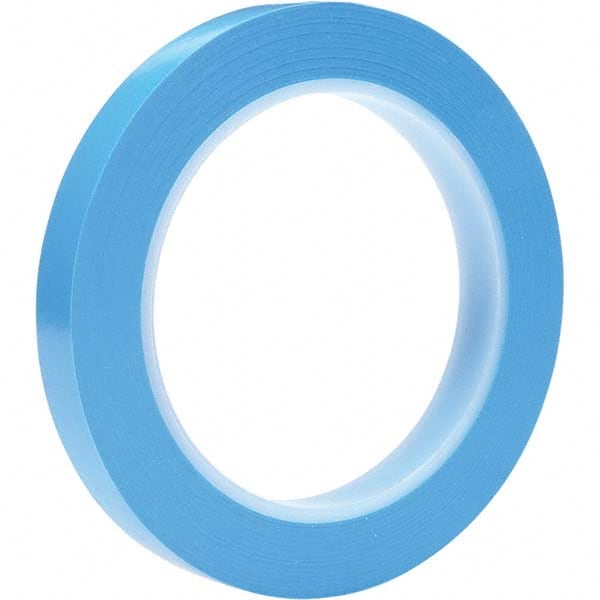 3M - 1/2" Wide x 36 Yd Long x 5.4 mil Blue Vinyl Masking Tape - Exact Tool & Supply