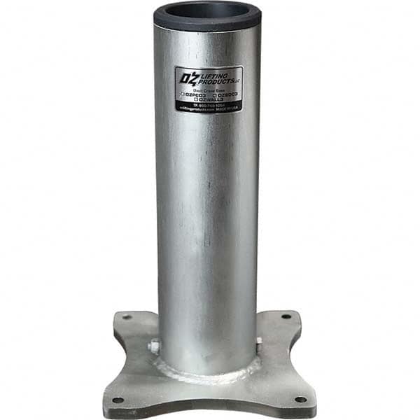 OZ Lifting Products - Davit Crane Bases Base Type: Pedestal Base Finish/Coating: Zinc Plated - Exact Tool & Supply