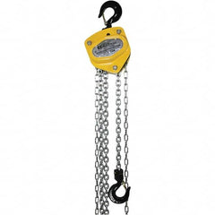 OZ Lifting Products - 2,000 Lb Capacity, 10' Lift Height, Manual Chain Hoist with Overload Protection - Exact Tool & Supply