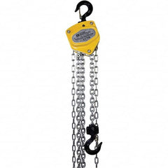 OZ Lifting Products - 1,000 Lb Capacity, 10' Lift Height, Manual Chain Hoist with Overload Protection - Exact Tool & Supply