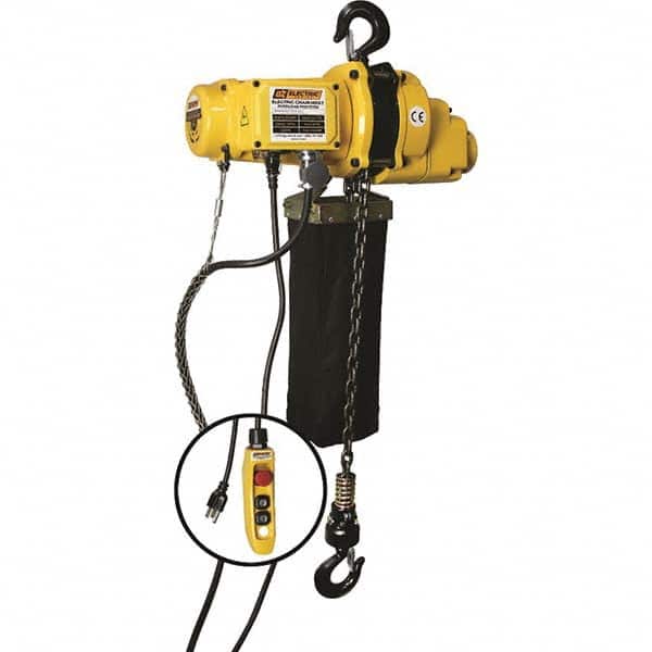OZ Lifting Products - Electric Hoists Type: Electric Chain Hoist Load Capacity (Ton): 1 - Exact Tool & Supply