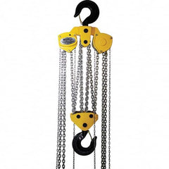 OZ Lifting Products - 40,000 Lb Capacity, 30' Lift Height, Manual Chain Hoist with Overload Protection - Exact Tool & Supply