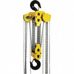 OZ Lifting Products - 60,000 Lb Capacity, 20' Lift Height, Manual Chain Hoist with Overload Protection - Exact Tool & Supply