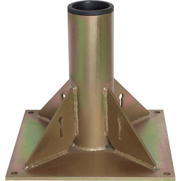 OZ Lifting Products - Davit Crane Bases Base Type: Pedestal Base Finish/Coating: Zinc Plated - Exact Tool & Supply