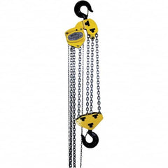 OZ Lifting Products - 20,000 Lb Capacity, 10' Lift Height, Manual Chain Hoist with Overload Protection - Exact Tool & Supply