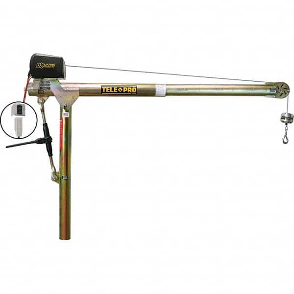 OZ Lifting Products - Davit Cranes Davit Crane Type: Spur Gear Capacity (Lb.): 1,200 - Exact Tool & Supply