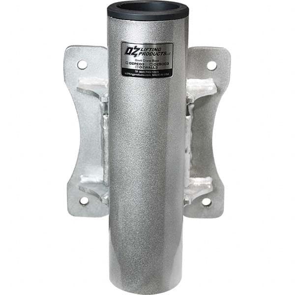 OZ Lifting Products - Davit Crane Bases Base Type: Wall Mount Base Finish/Coating: Zinc Plated - Exact Tool & Supply