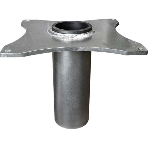 OZ Lifting Products - Davit Crane Bases Base Type: Socket Base Finish/Coating: Zinc Plated - Exact Tool & Supply