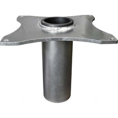 OZ Lifting Products - Davit Crane Bases Base Type: Socket Base Finish/Coating: Zinc Plated - Exact Tool & Supply