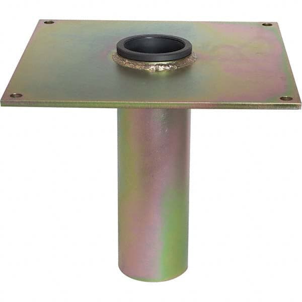 OZ Lifting Products - Davit Crane Bases Base Type: Socket Base Finish/Coating: Zinc Plated - Exact Tool & Supply