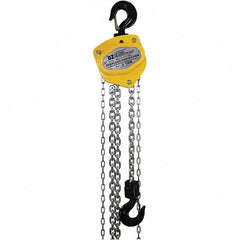 OZ Lifting Products - 4,000 Lb Capacity, 30' Lift Height, Manual Chain Hoist with Overload Protection - Exact Tool & Supply