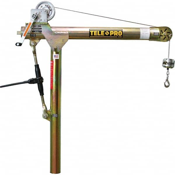 OZ Lifting Products - Davit Cranes Davit Crane Type: Spur Gear Capacity (Lb.): 1,200 - Exact Tool & Supply