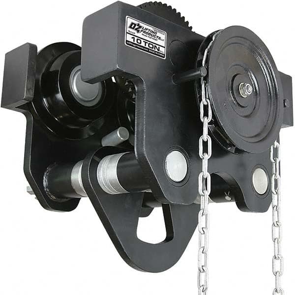 OZ Lifting Products - Trolleys Type: Geared Beam Trolley Load Capacity (Lb.): 20,000.000 - Exact Tool & Supply
