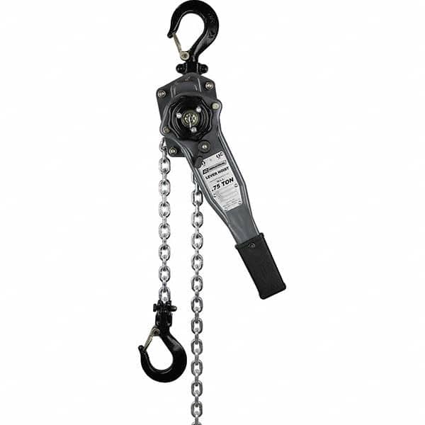 OZ Lifting Products - 1,500 Lb Capacity, 15' Lift Height, Chain Manual Lever Hoist - Exact Tool & Supply