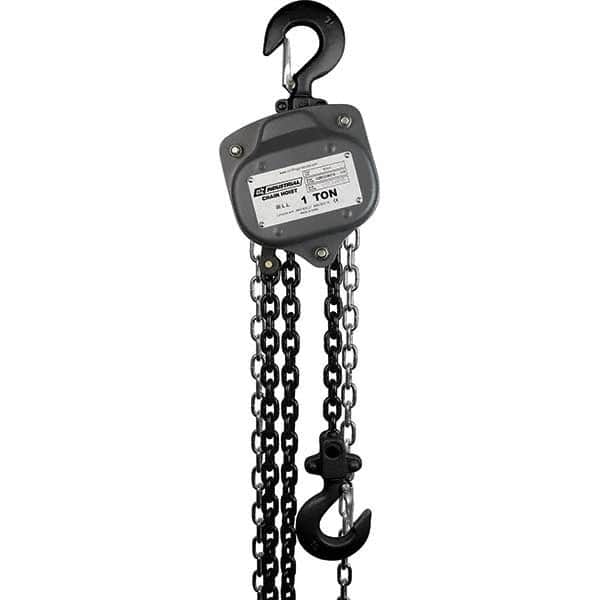 OZ Lifting Products - 2,000 Lb Capacity, 30' Lift Height, Chain Manual Hoist - Exact Tool & Supply