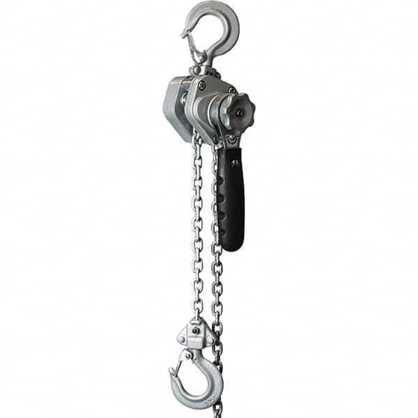 OZ Lifting Products - 500 Lb Capacity, 10' Lift Height, Chain Manual Hoist - Exact Tool & Supply