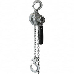 OZ Lifting Products - 500 Lb Capacity, 10' Lift Height, Chain Manual Lever Hoist - Exact Tool & Supply