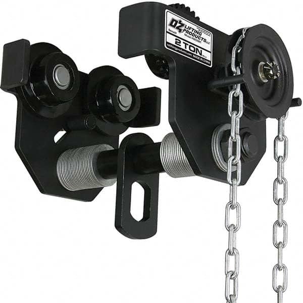 OZ Lifting Products - Trolleys Type: Geared Beam Trolley Load Capacity (Lb.): 4,000.000 - Exact Tool & Supply