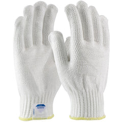 ‎17-D300/XS Gloves Made w/Dyneema" - Filament Yarns with Dyneema - 7 Gg - Medium Weight - White - ANSI2 - Exact Tool & Supply