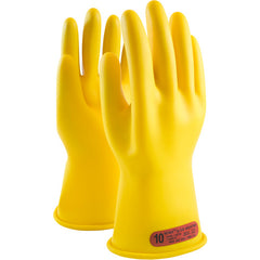 ‎170-0-11/9 - Novax - Natural Rubber Insulating Glove - Class 0 - 11″ - Yellow - Straight Cuff - Exact Tool & Supply