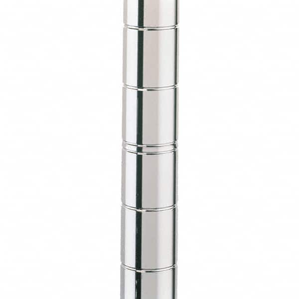 Metro - 1" Wide x 54" High x 1" Long Open Shelving Mobile Shelving Post - Exact Tool & Supply