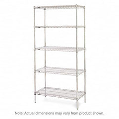 Metro - 2,000 Lb Capacity 5 Shelf Wire Shelving - Starter Unit - Exact Tool & Supply