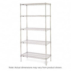 Metro - 2,000 Lb Capacity 5 Shelf Wire Shelving - Starter Unit - Exact Tool & Supply