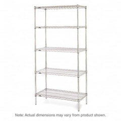 Metro - 2,000 Lb Capacity 5 Shelf Wire Shelving - Starter Unit - Exact Tool & Supply